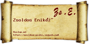 Zsoldos Enikő névjegykártya